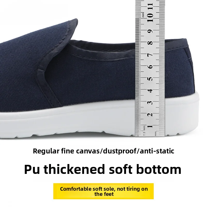 Sapatos antiestáticos sapatos de trabalho proteção do trabalho sapatos de segurança homens e mulheres laboratório livre de poeira sapatos de lona