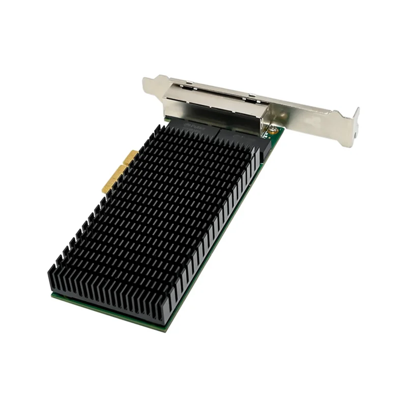 

XB-PCI-E X4 Gigabit 4 Port Server Network Card Server NIC I210-T4 RJ45 Ethernet NIC Industrial Camera Vision Network Card Green