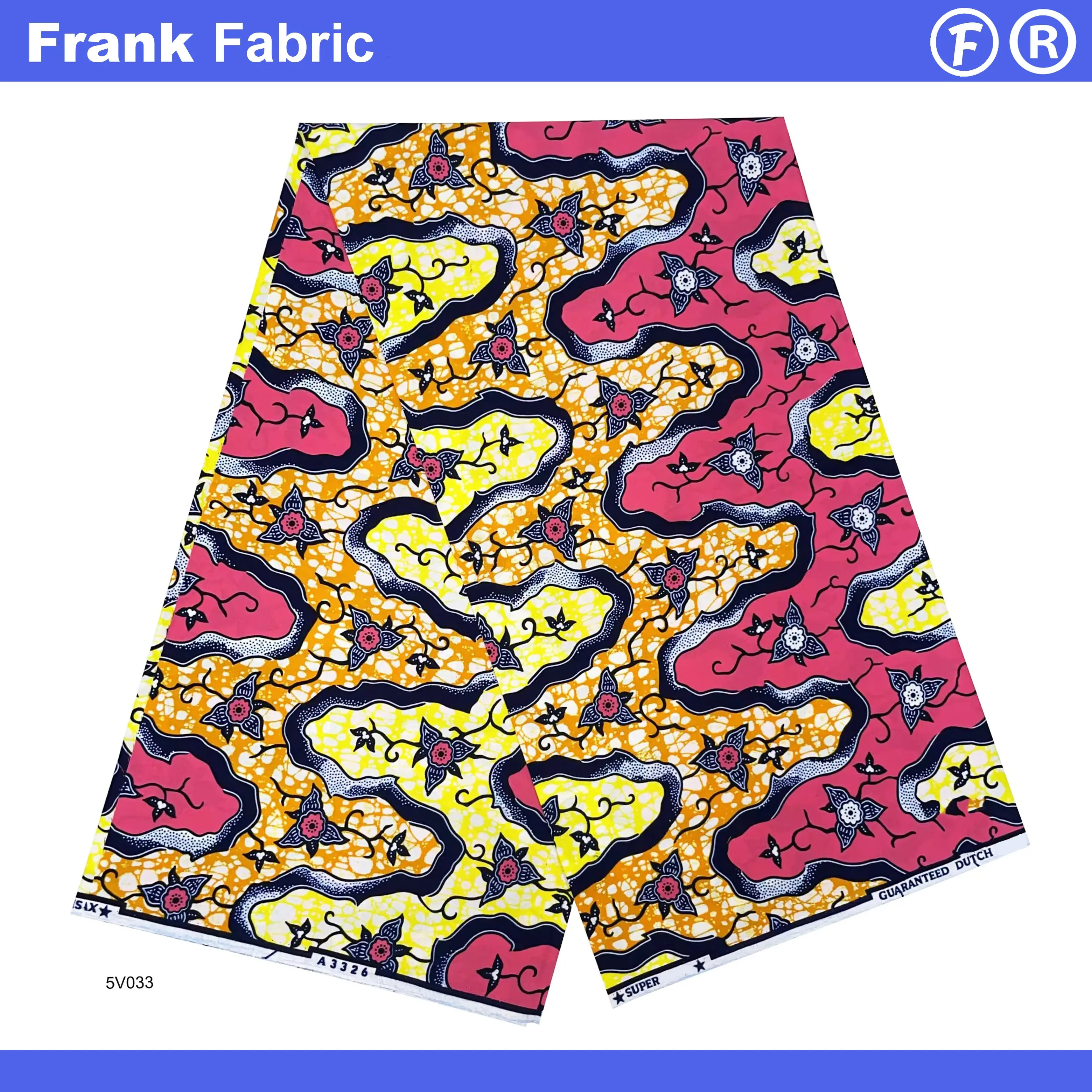 

Hollandais африканская восковая ткань с принтом, 6 ярдов, 100 хлопок, голландский воск Анкары для изготовления платьев, оптовая продажа, быстрая доставка FF2507.003