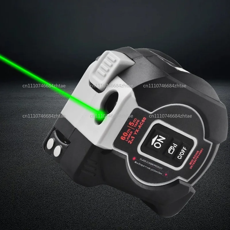 60 M Laser Range Finder Green Light Tape Measure High Precision Charging Intelligent Room Measurement Instrument