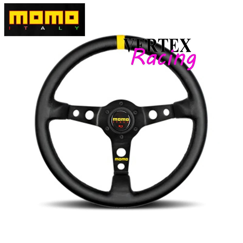 

Deep Dish 350MM MOMO Steering Wheel Car Rally Racing Suede Leather JDM Steering Wheel Volantes For VW HONDA TOYOTA BMW Nissan