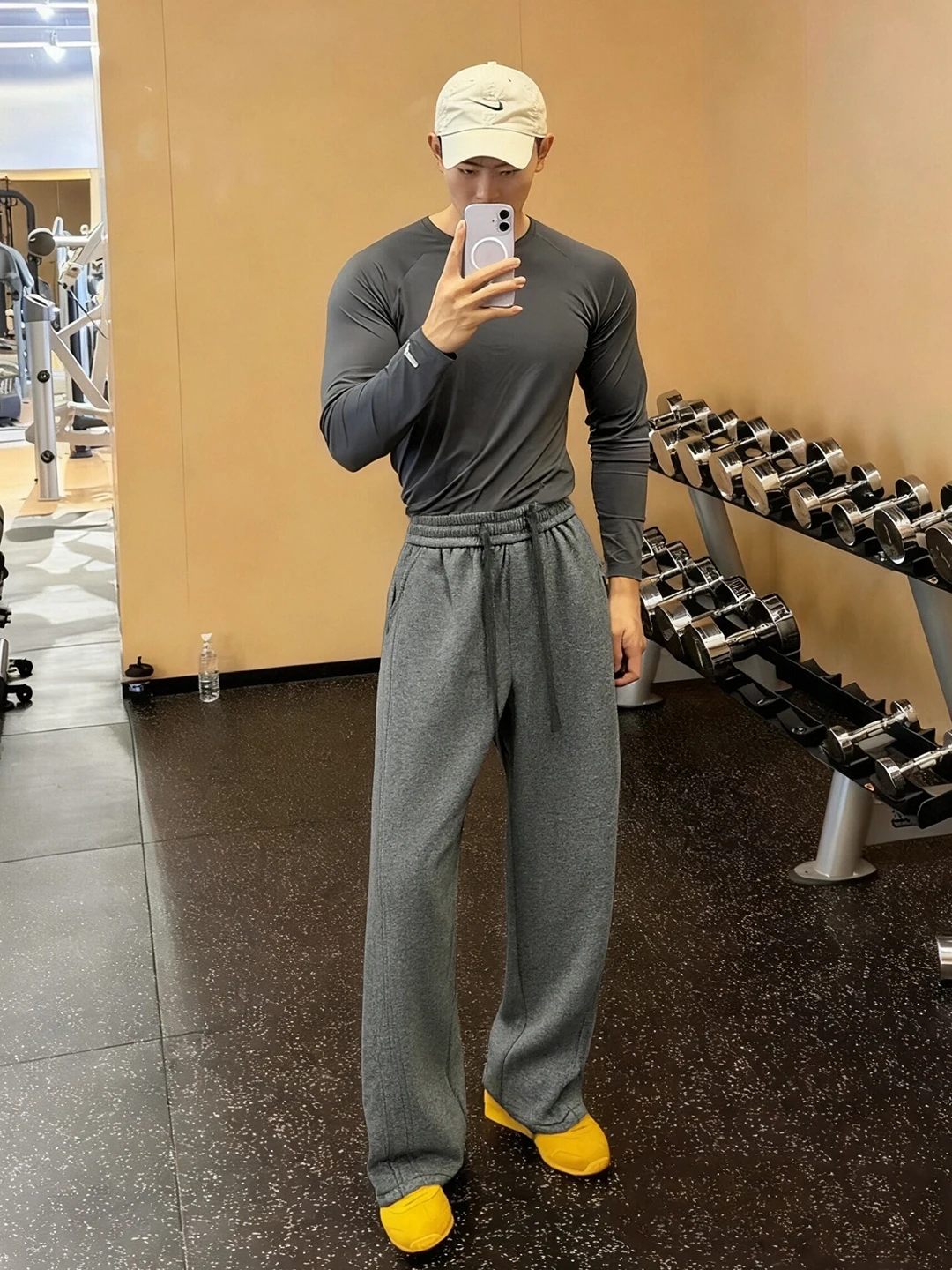 

Свободные спортивные спортивные спортивные штаны с глубокими глазами на подкладке Fce для мужчин, осенне-зимние повседневные широкие брюки