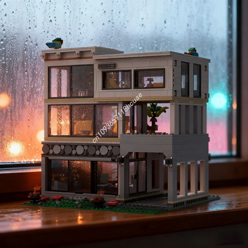 1783pcs MOC 모던 하우스 XL 모듈형 모델 빌딩 블록 크리스마스 선물 조립 장난감 DIY 아이디어 교육용 브릭 어린이 생일 선물