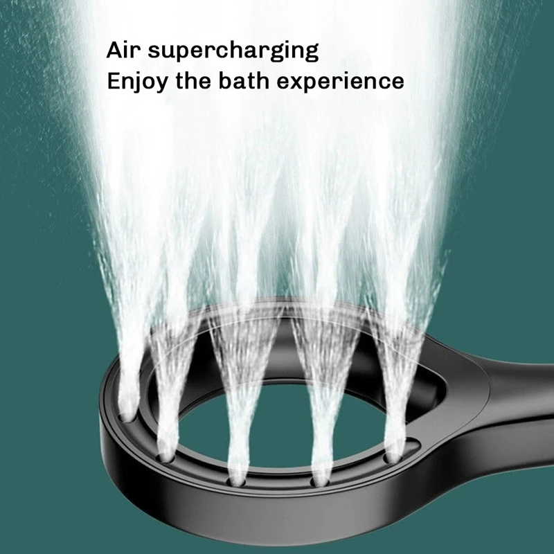 Heart Ring Booster Shower Heads High Pressure Shower Head Home Shower Sets Rain Shower Mixer Bathroom Accessories