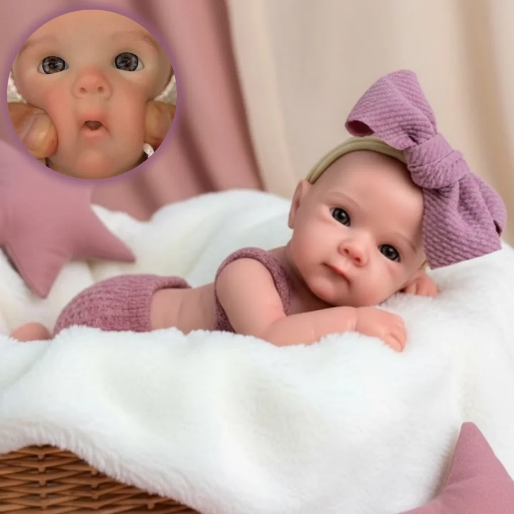 

AnjoDoll, 2 комплекта одежды, 13 дюймов, силиконовая игрушка с открытым ртом Bettie Bebe для девочек, моющаяся кукла для новорожденных, идеальные подарки, силикон Corpo De