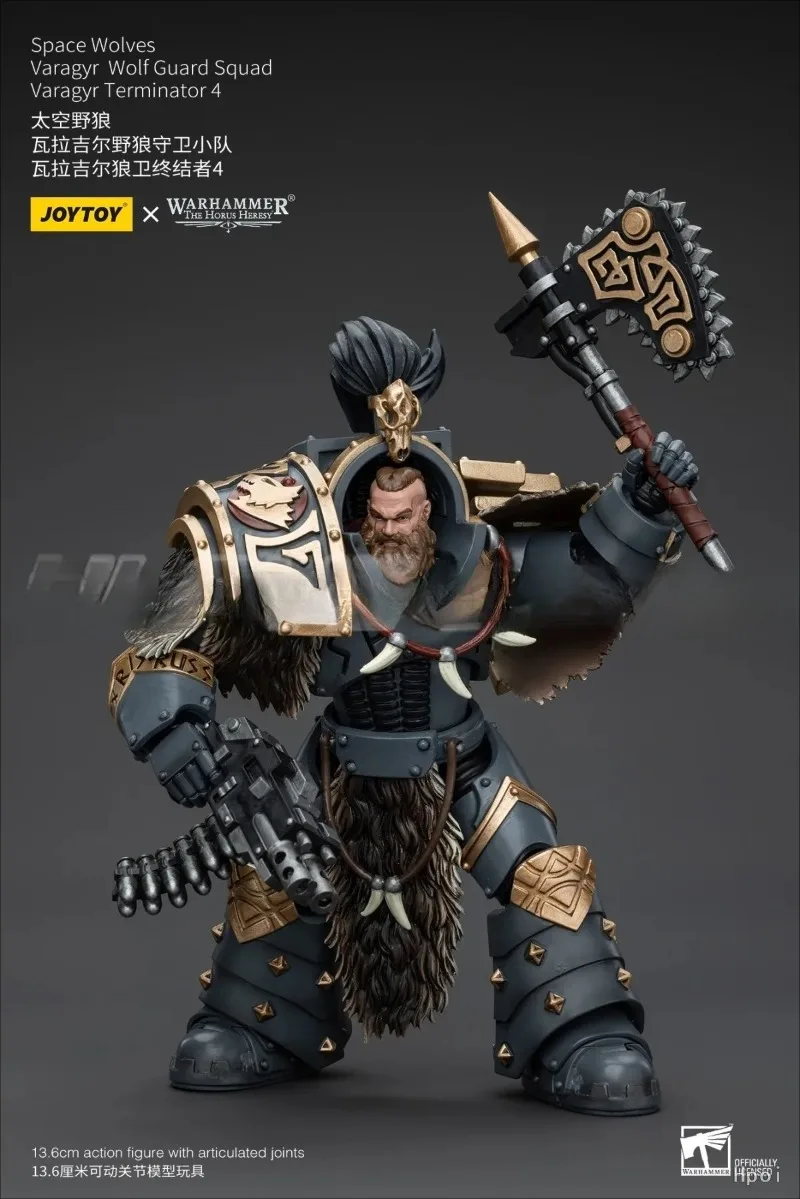 

Фигурка JOYTOY 40K Space Wolves Varagyr Wolf Guard Squad Varagyr Terminator 4, масштаб 1/18, игрушка, подарок, в наличии