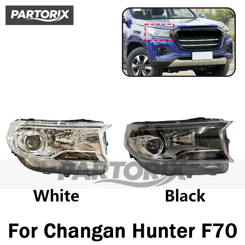 For Changan Hunter F70 Front Bumper Head Light Head Lamp Headlamp Headlight DRL Daytime Running Light 4121010-BU01 4121010-BU02