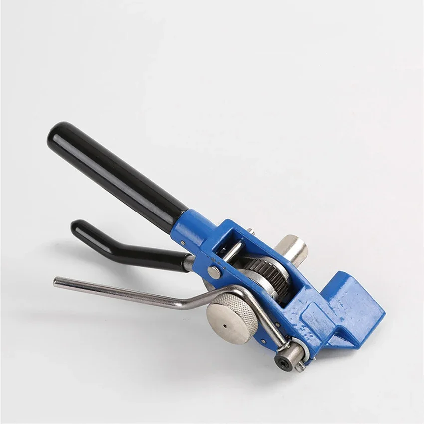 Stainless Steel Cable Tie Fasten Tool Steel Ties Cutting Fastening Tool Cable Ties Plier for Width 4.6-25mm Thickness 0.25-1.2mm