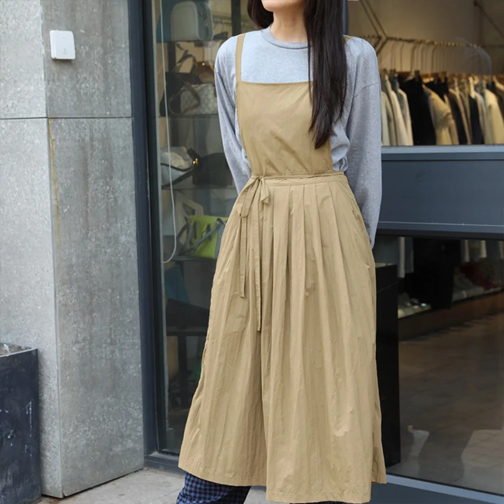 

Фартук Летний тонкий женский высококачественный и длинный плиссированный водоотталкивающий маникюр и платье для парикмахерской