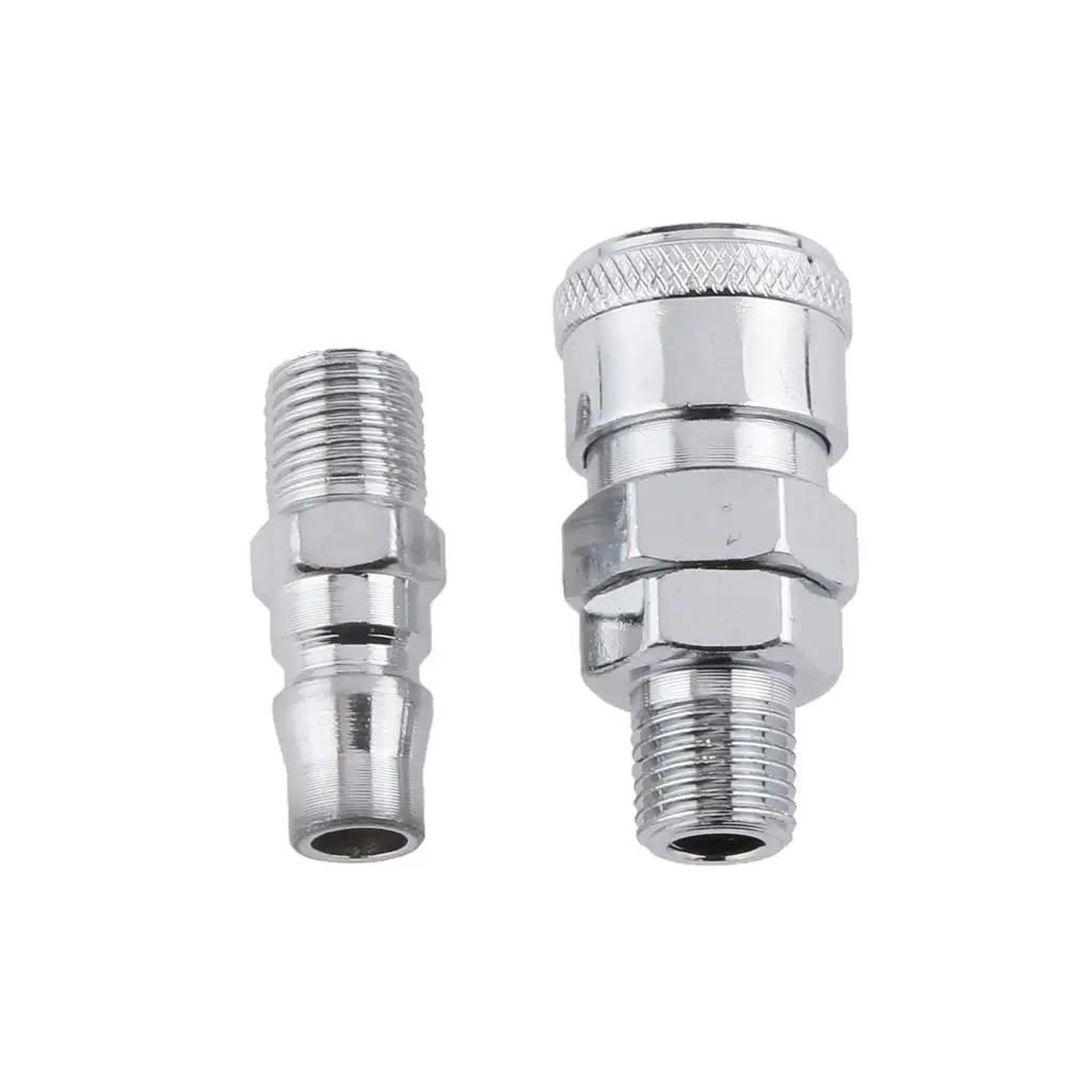 Quick Release Air Hose Connector Zinc Plated Steel Fitting Coupler for Professional Portable Air Compressor