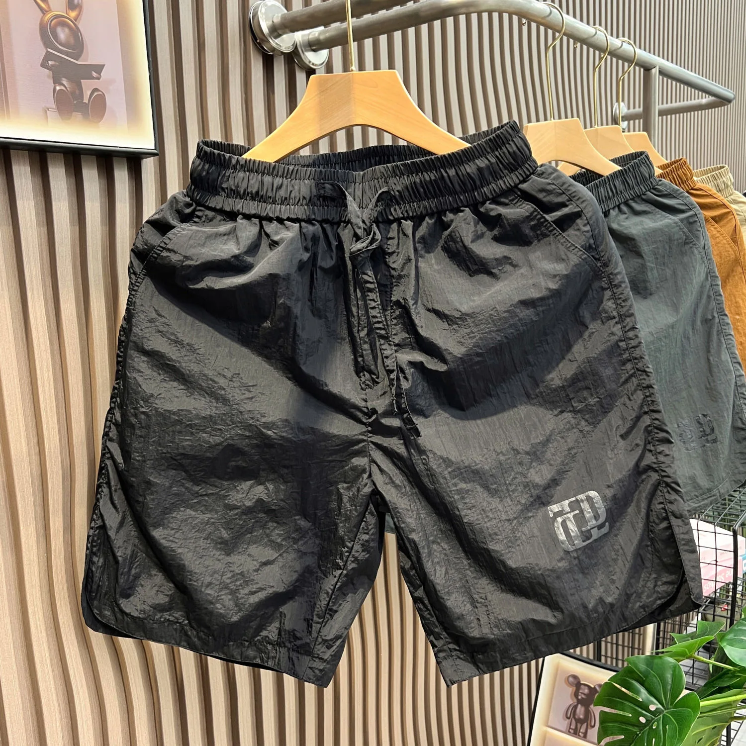 Ice Silk Baskeall Sports orts Men's Summer Outdoor Casual Four-Fifths Length Baskeall orts Qui Dry Thin Sle