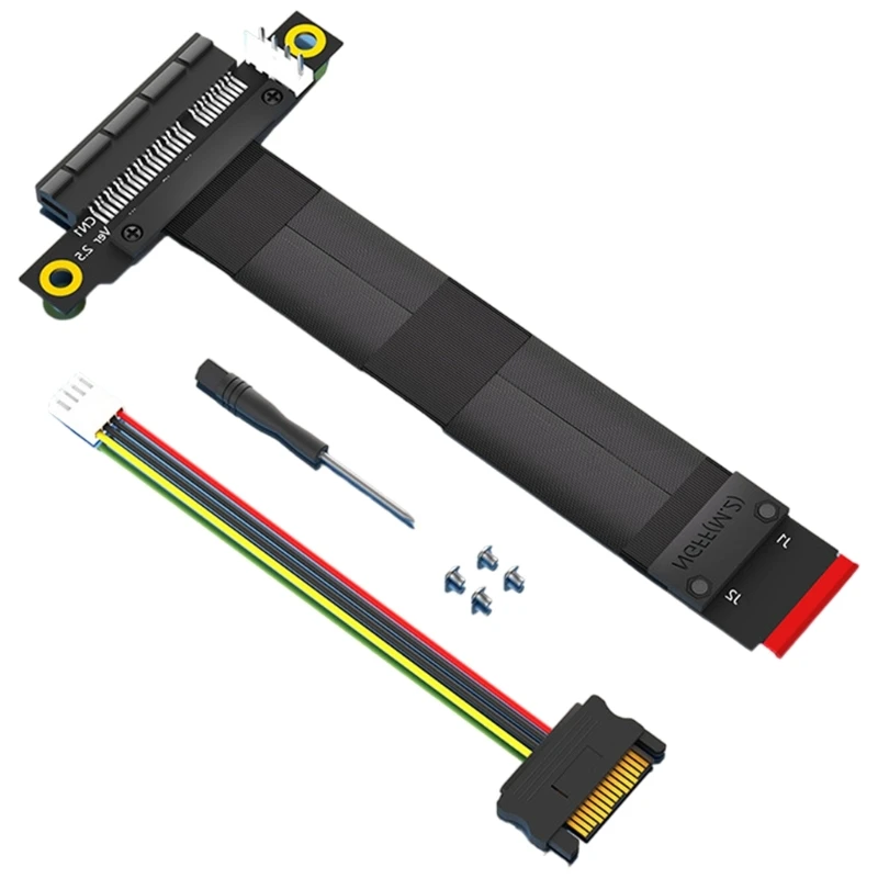 180/90 градусов PCIE 4X к M.2 M Key 2230 2242 2260 2280 Riser Card Кабель M.2 Key PCIE Удлинитель удлинителя Замена