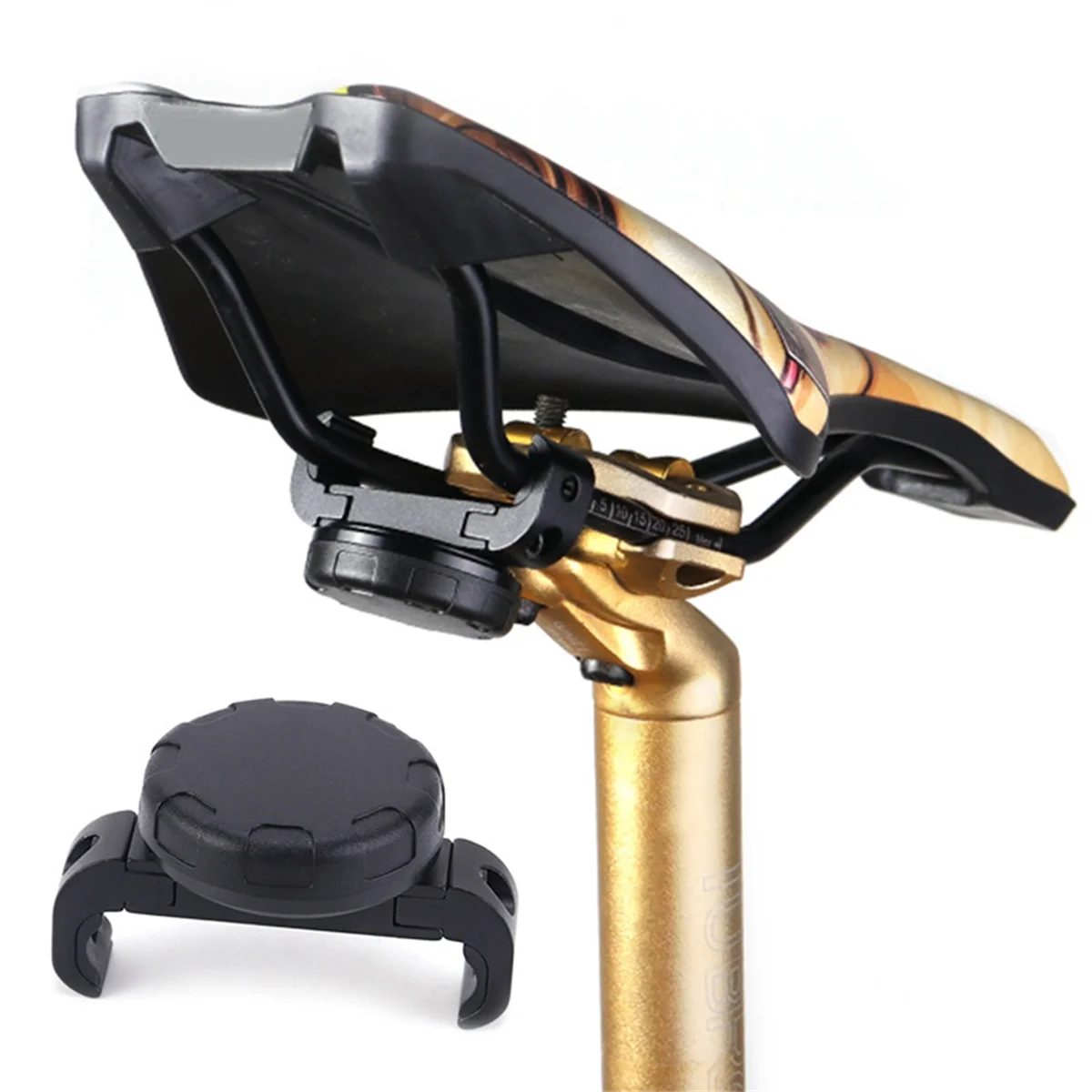 A26P Bike Mount Hidden Bracket for Airtag Under the Seat, Bicycle GPS Tracker Holder, Waterproof Bicycle Saddle Holder