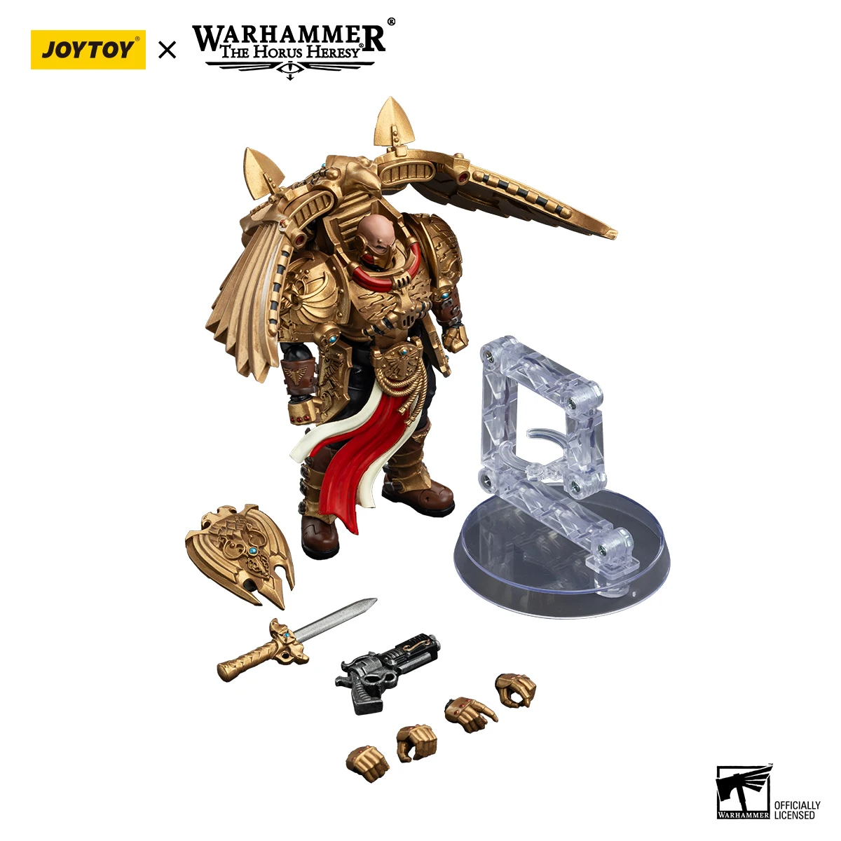 [W przedsprzedaż] JOYTOY 1/18 Warhammer 30K figurka Legio Custodes Custodian Venatari Squad 3 szt. Model zabawka prezent