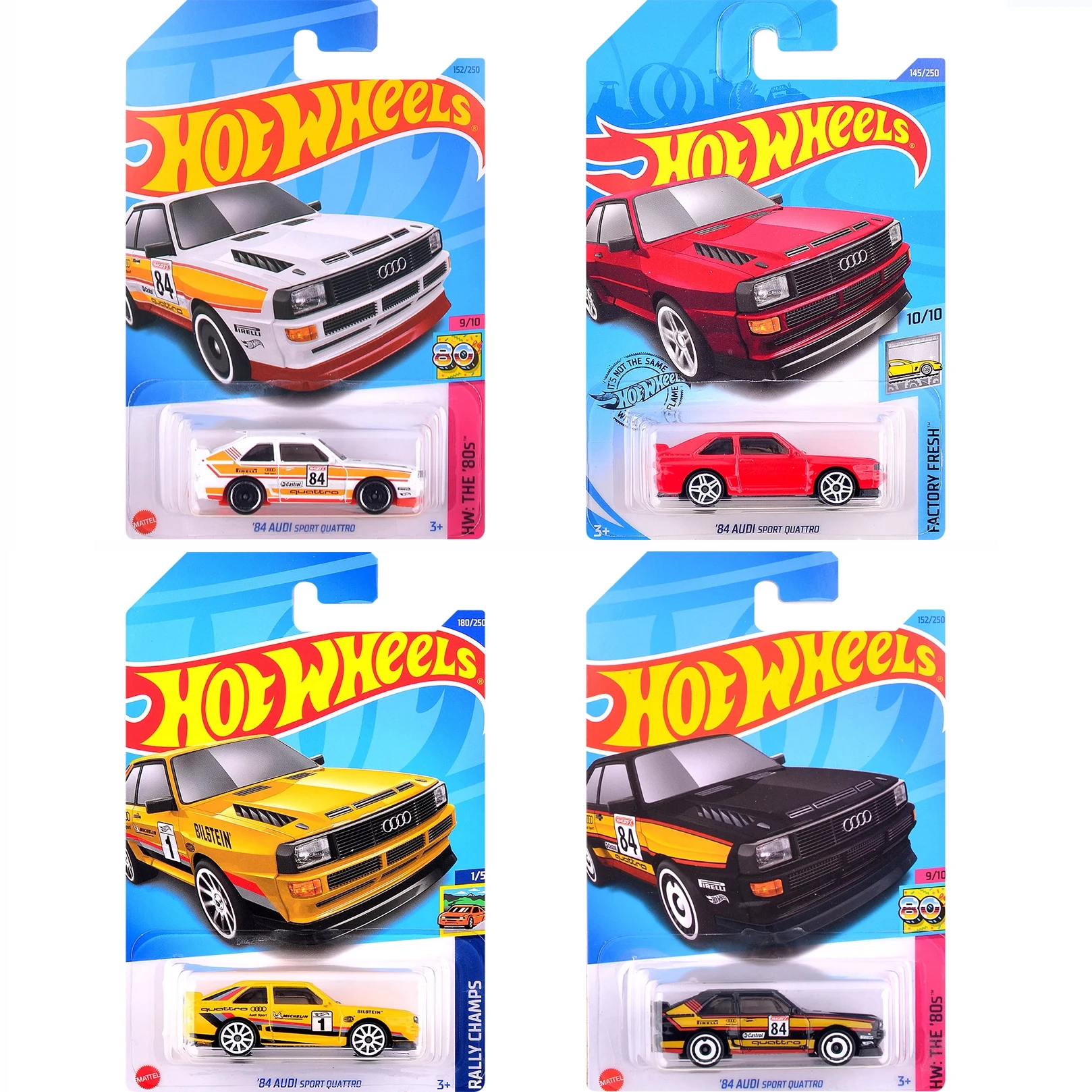 Игрушечная машинка Hot Wheels 1:64, суперкар Hotwheels 84, Audi Sport Quattro и другие игрушки для мальчиков, подарки на день рождения Игрушечная машинка Hot Wheels 1:64, суперкар Hotwheels 84, Audi Sport Quattro и другие игрушки для мальчиков, подарки на день рождения