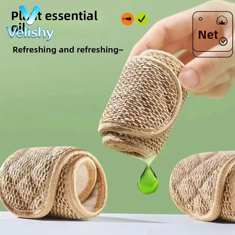 Natural Mugwort Cotton Linen Shoe Insoles Soft Comfortable Sweat Absorbing Anti Odor Foot Care