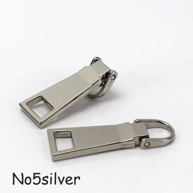 Meetee 10 Stuks Afneembare Metalen Ritsen Trekkers Voor 3 #5 #8 # Rits Schuifregelaars Hoofd Reparatie Kits Ritssluiting Tab Diy Naaien Ambacht