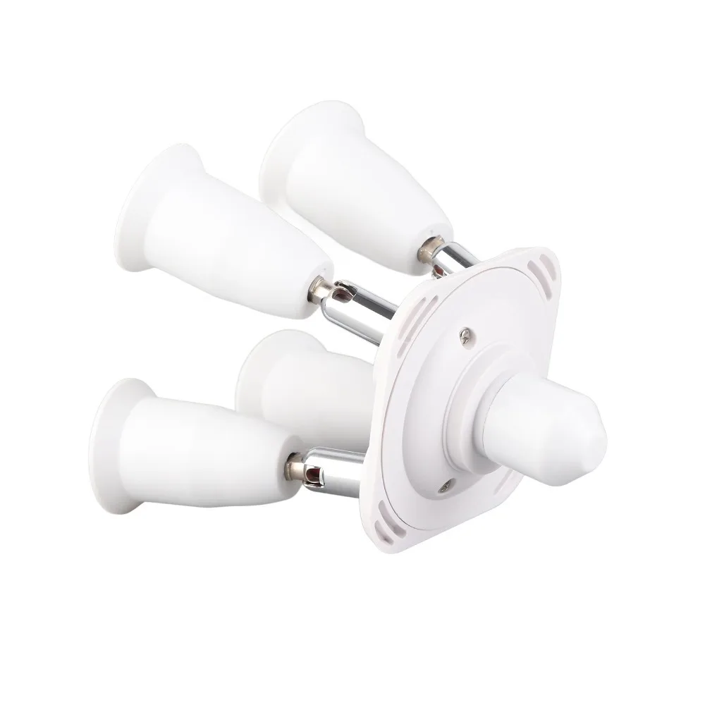 Sturdy E26 Light Socket Splitter PBT Adjustable Direction Lamp Holder Converter White Lamp Socket Adapter Photography