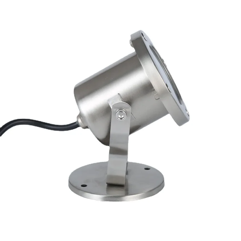 Aço inoxidável RGB LED Underwater Light, Lâmpada de piscina impermeável, Parque, Jardim, Fish Pond, Fountain Lights