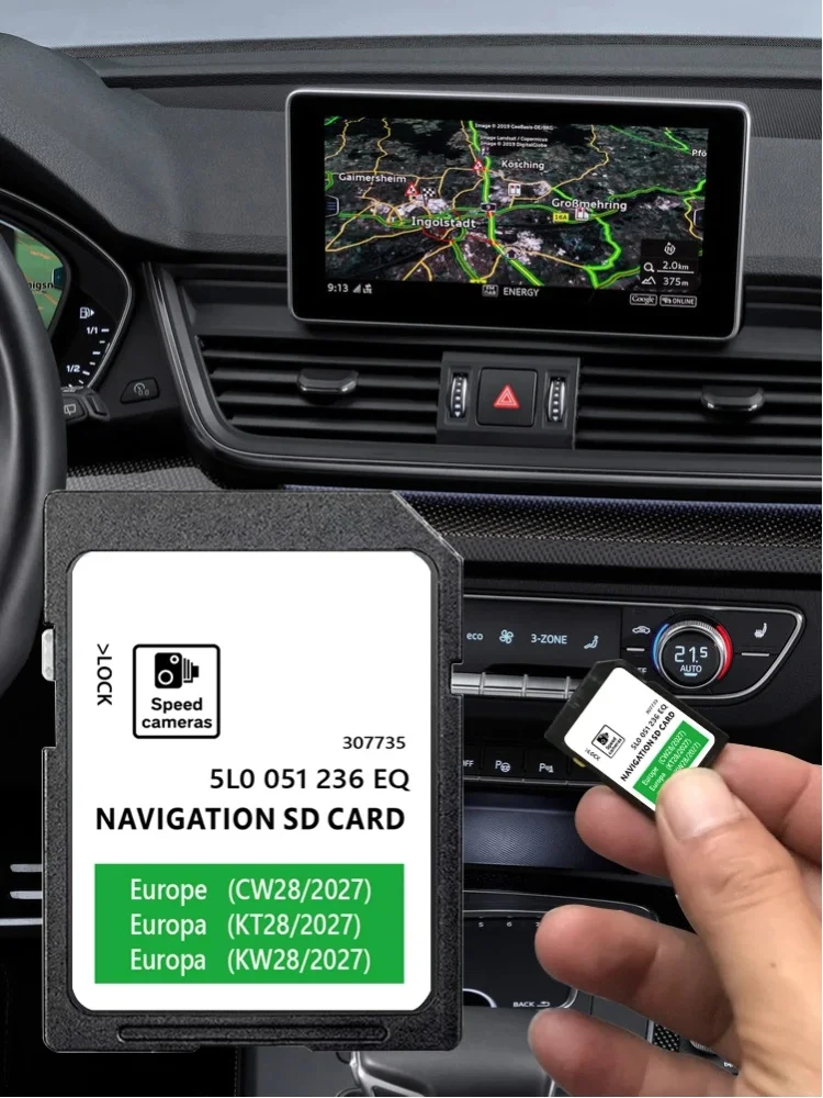 Für Skoda Amundsen Octavia Superb Fabia Rapid Auto-Navigationsgerät 32GB 2027 SD-Karte MIB2 Update Europa UK-Karten 5L0051236EQ