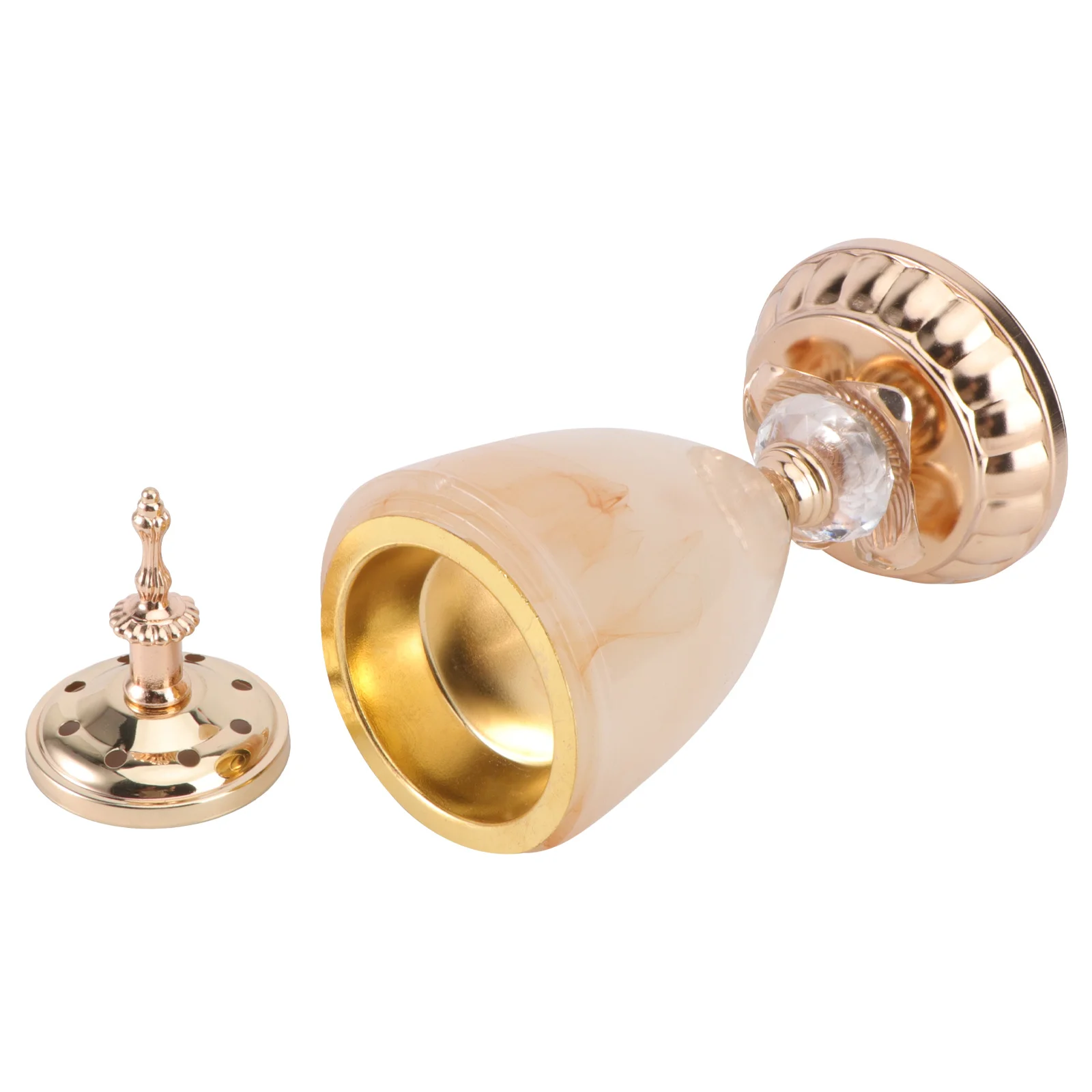 

1Pcs Metal Incense Burner Imitation Jade Aromatherapy Furnace Home Office Bedroom Aroma Stove Indoor Censer