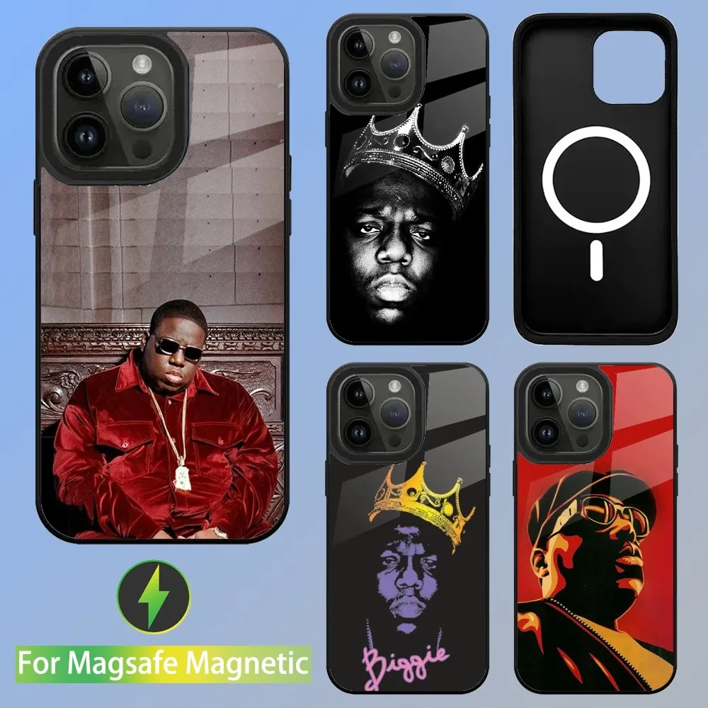 Rapper B-Biggie S-Smalls BIG Phone Case For iPhone 15,14,13,12,11,Plus,Pro,Max Mini Magsafe Magnetic Wireless Charging