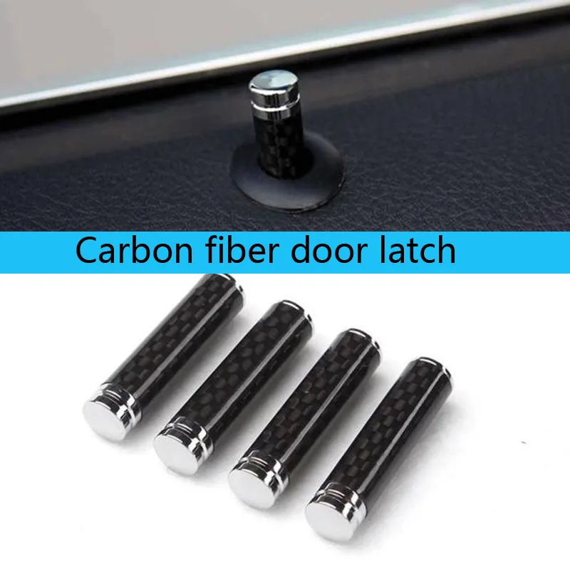 

For Mercedes Benz BMW Audi Carbon fiber door latch Car door grille modification Carbon fiber interior accessories