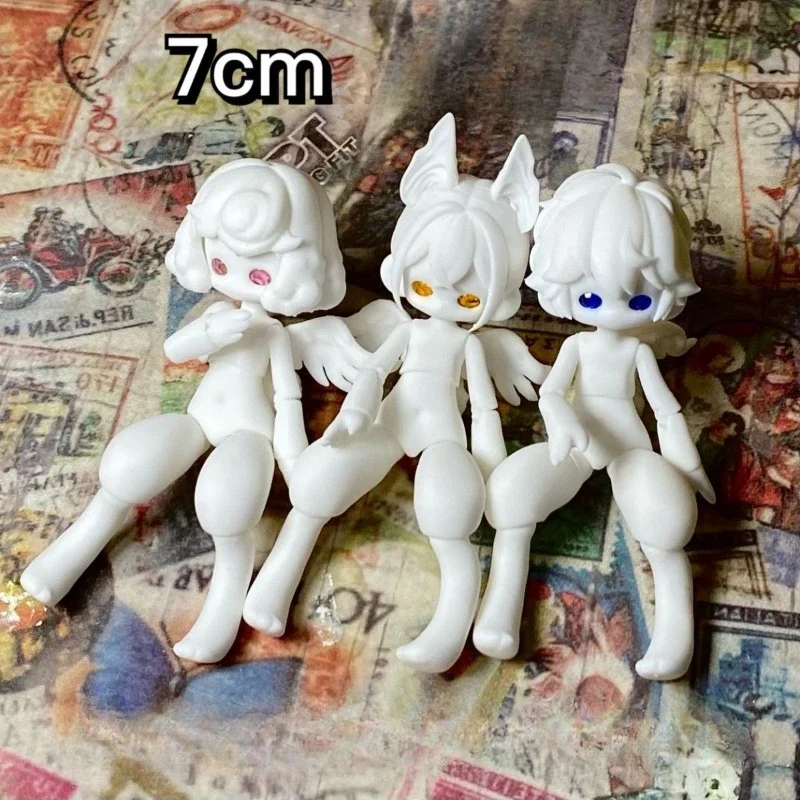 New Mini Bjd Doll (Random Eyeballs), 3D Printing, About 7cm Height,Rough Grinding, No Makeup