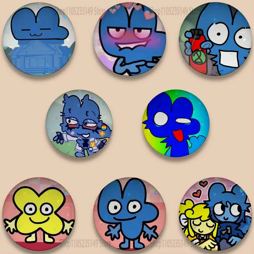 Funny Bfb X and Four Cartoon Badge Stage Brooches on Backpack Clothes Handmade Round Enamel Pins for Jewelry Gift Bag Accessory