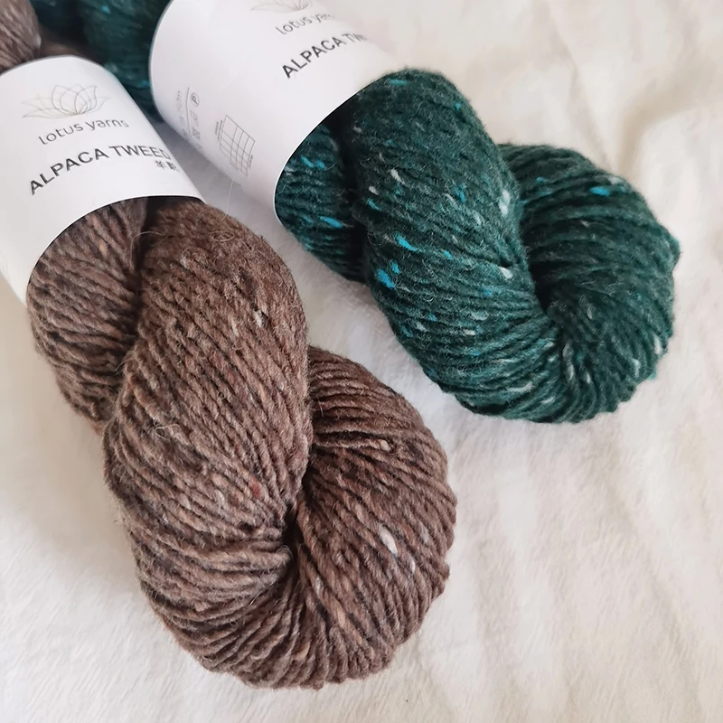1*50g Lotus Alpaca Tweed Fancy Yarn Merino Wool Alpaca Nylon Blended Hand Knitting Crocheting Sport Weight Yarn
