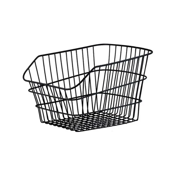 NEW HOT In Stock-Bicycle Wire Basket Rear Rack Bike Accessory Mountain Bike Rear Rack Vegetables Basket Cycling Gear
