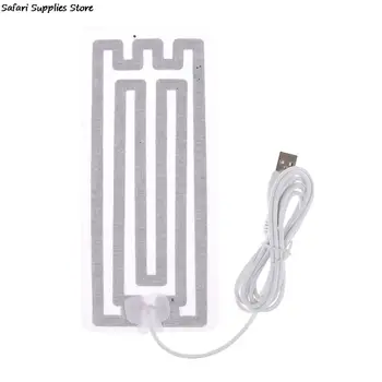 신제품 USB 발열체 필름 히터 8x18CM, 따뜻한 발 핸드 워머 전기 벨트