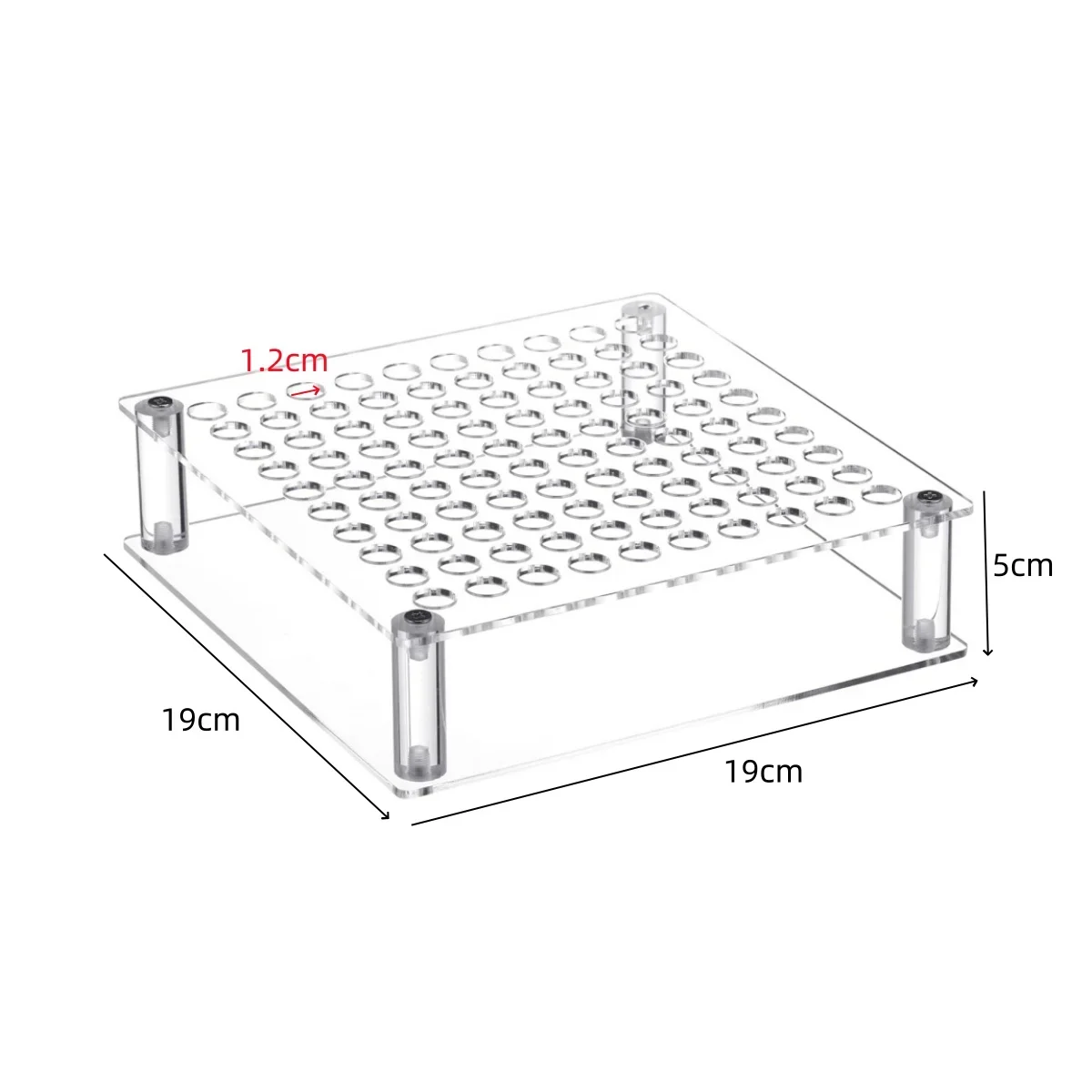 100 Hole Acrylic Art Supply Holder for Paint Brushes Markers Pencils Calligraphy Brushes Drawing Brushes and Sketching Materials