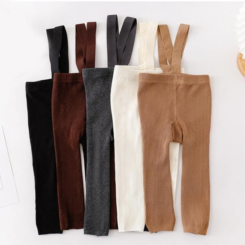 J15U 0-3 Toddler Knitted Leggings Stretchy Tights Baby Suspenders Warmth Accessories - view 5