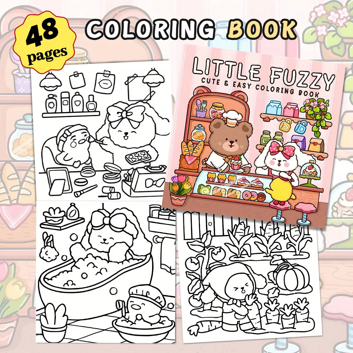 Libri da colorare Europa accoglienti, scene di viaggio in grassetto, colorazione facile, per genitori a casa - Fai da te per bambini, rilassarsi, sbloccare, aumentare la creatività