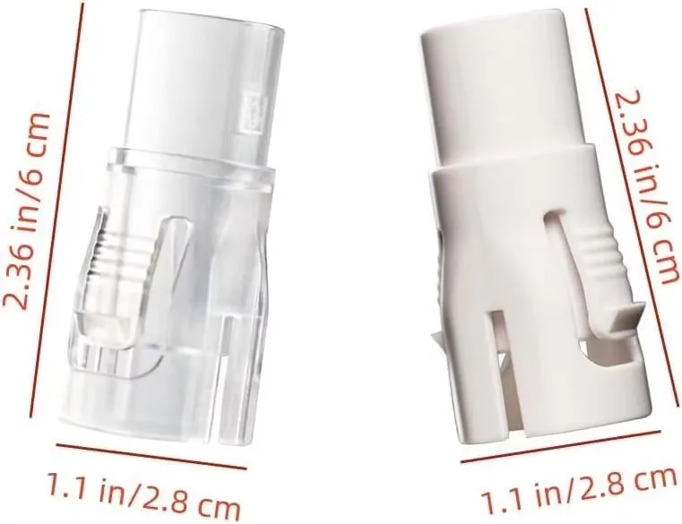 Standard 22mm CPAP Hose Adapter Connector, Quick Release Tube Converter for Portable Breathing Machine, Universal CPAP Tubing Ac