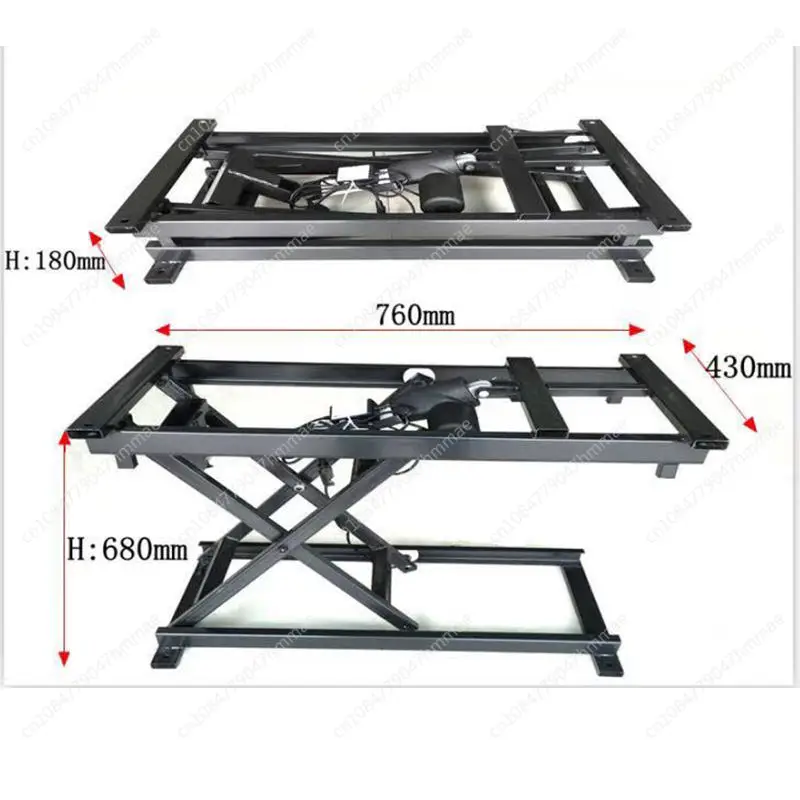 

300kg Multifunctional Electric Wired Remote Control Coffee Table Dining Table 24V Lifting Hardware Folding Iron Frame