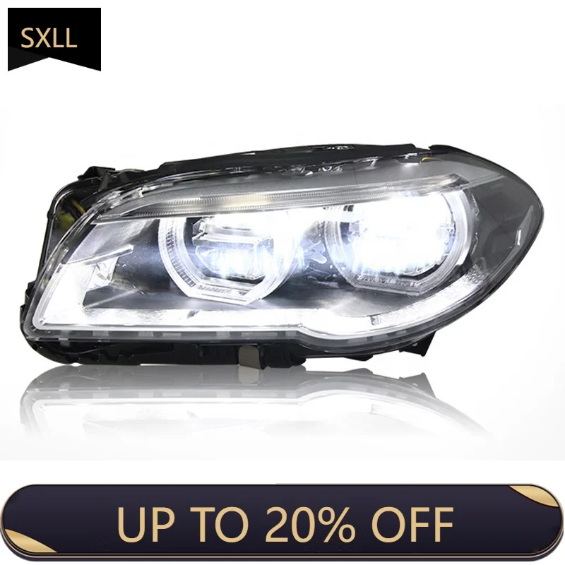 SXLL 5 سلسلة F18 F10 2011-2017 كامل صمام ثنائي باعث للضوء مجموعة مصابيح أمامية DRL تشغيل إشارة عالية ومنخفضة الحزم التوصيل والتشغيل
