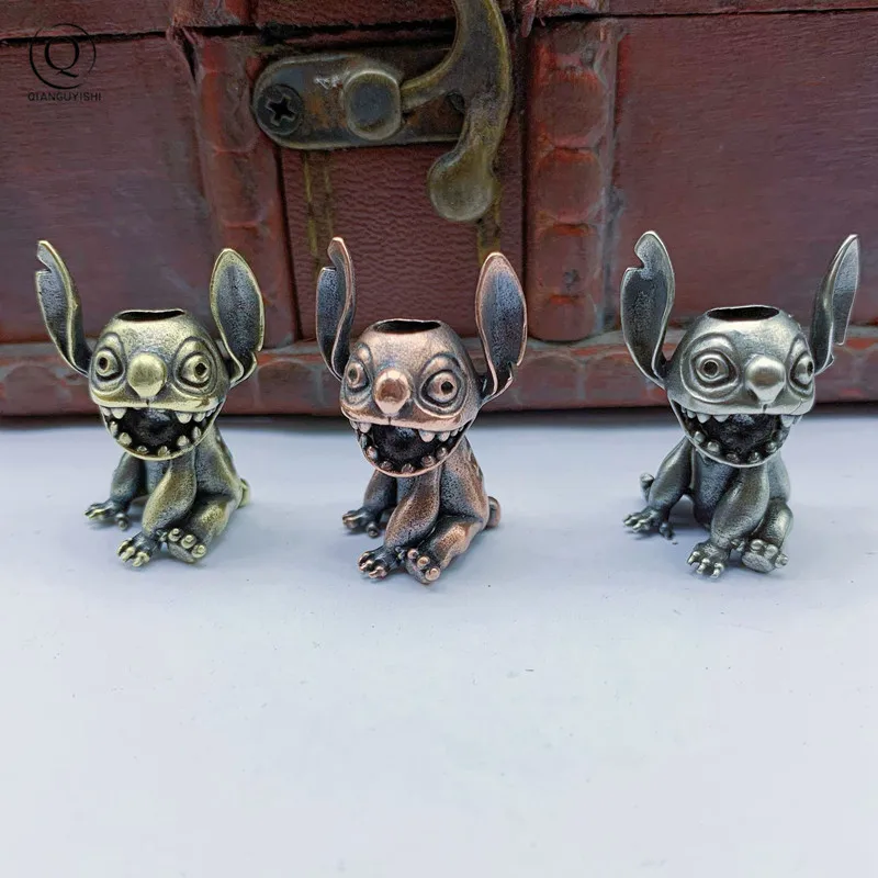 Big Ears Mouth Koala Figures Brass Knife Lanyard Pendants EDC Outdoor Paracord Beads Charms DIY Keychain Accessories Hot Cartoon