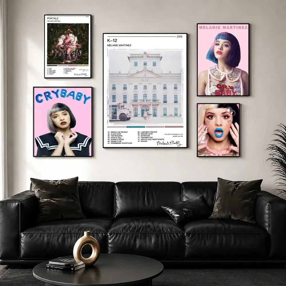 Singer Album M-Melanie M-Martinez Poster Decorative Wall Art Sticker Mural Print for Bedroom Living Room Hallway Home Decor Gift
