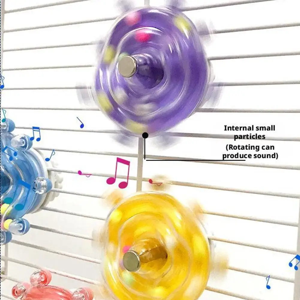 Brinquedo Interativo para Papagaios, Brinquedo para Gaiola de Pássaros, Dispensador Rotativo de Petiscos, para Estimulação Mental e Entretenimento