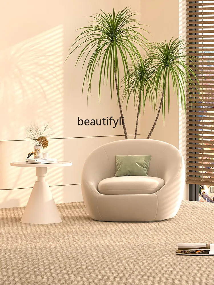 Creative Single Small Sofa Beauty Salon Reception Coffee Shop Negotiation Table and Chair B & B Designer Leisure Chair