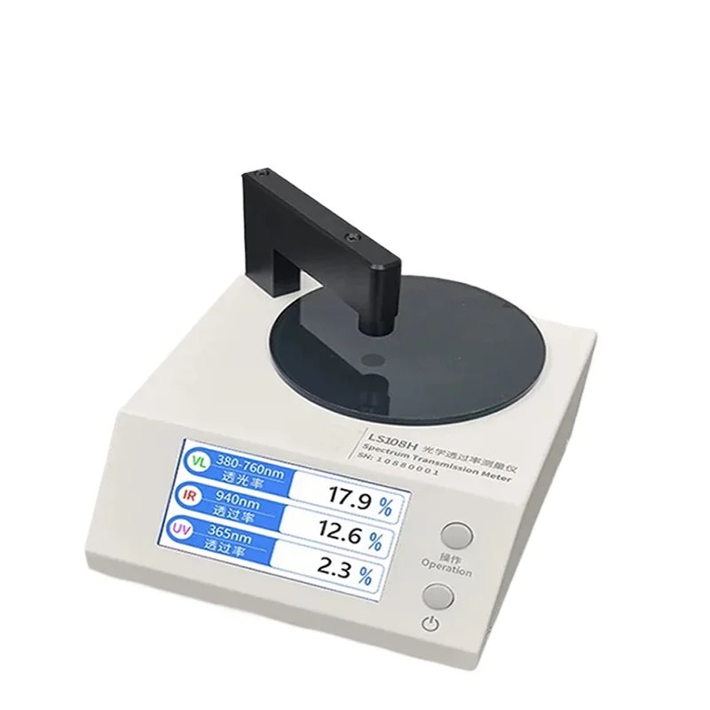 Meteran Transmisi Cahaya Penguji UV400 VLT 430nm Biru 395nm Penguji Transmisi Cahaya Violet untuk Kacamata Hitam LS108