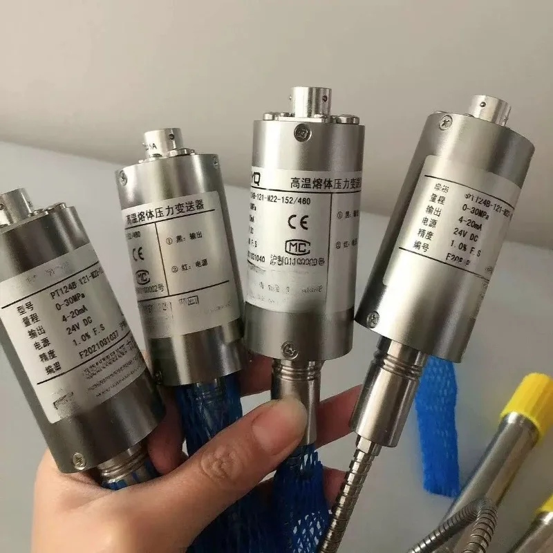 High Temperature Melt Pressure Transducer PT124G Series PT124G-121 Plastic Extruder Melt Pressure Sensor 2mV/V Output