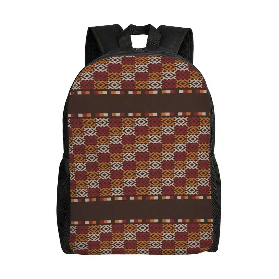 

Bohemian Peruvian Pattern Backpack Single Layer Simple Design For Daily Use