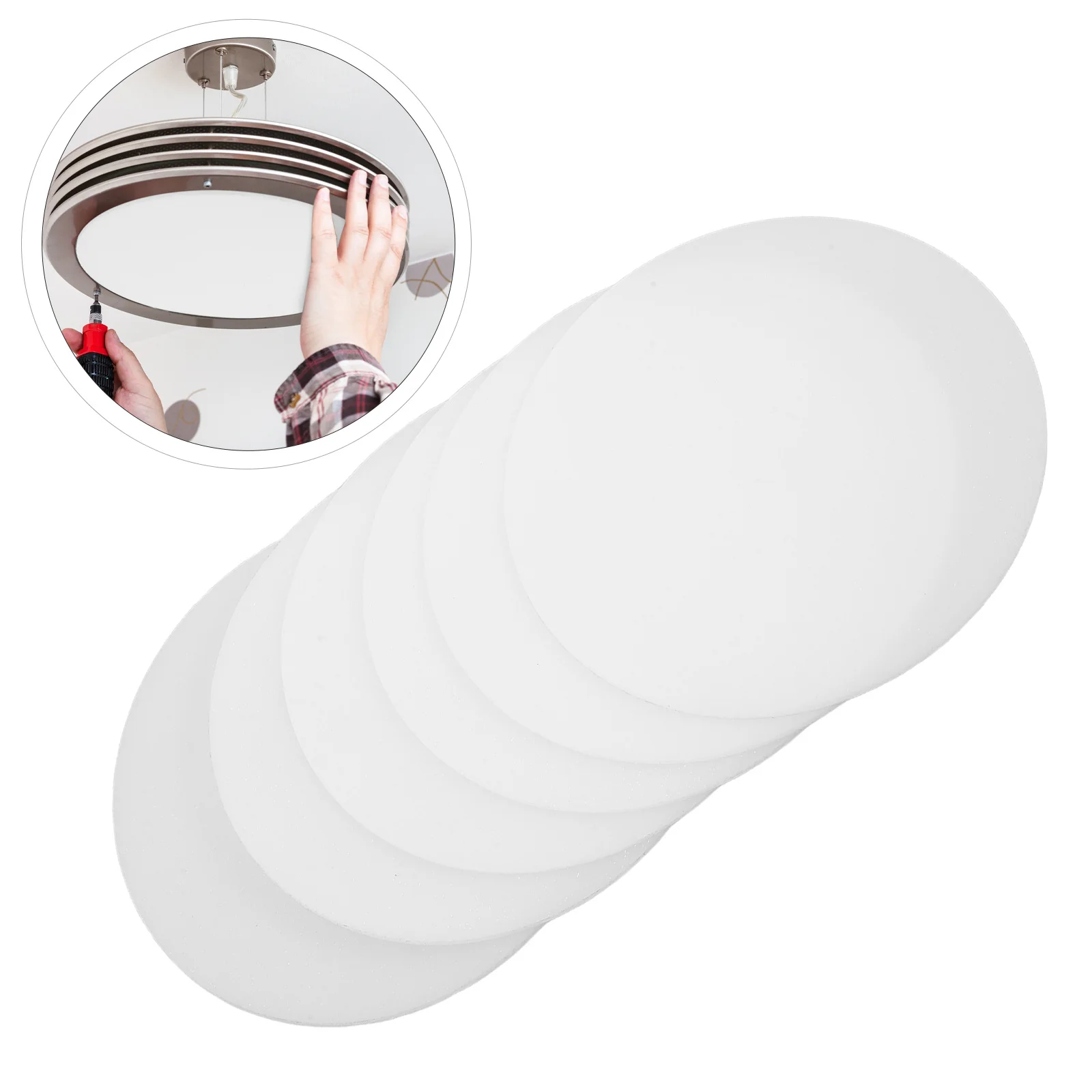 

6pcs Acrylic Ceiling Light Diffuser Panel For Led Downlight Replacement Shade Spotlight Cover Chandelier Lamp Accessories