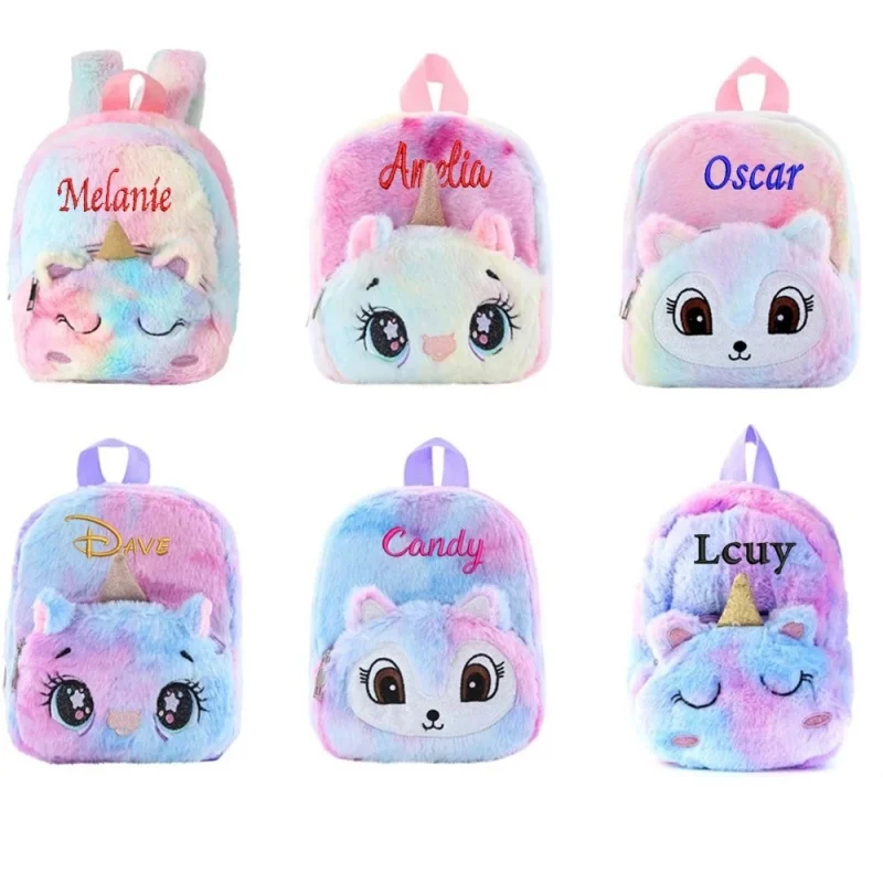 

Personalized Casual Backpack Plush Backpack Cute Unicorn Girl Unicorn Bag Cartoon Plush Backpack