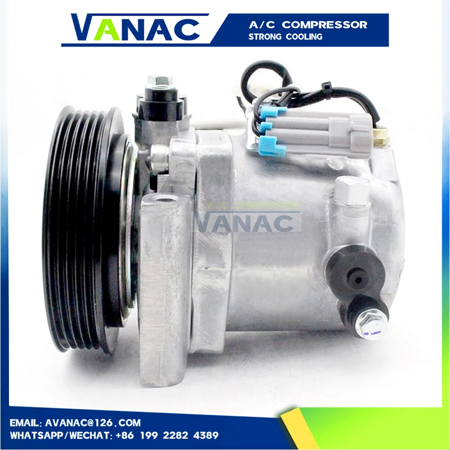 Air Conditioning AC Compressor for Fiat FIORINO Palio Mobi UNO NOVO FLEX 51980391 52050384 CS10099 51786321 52093153