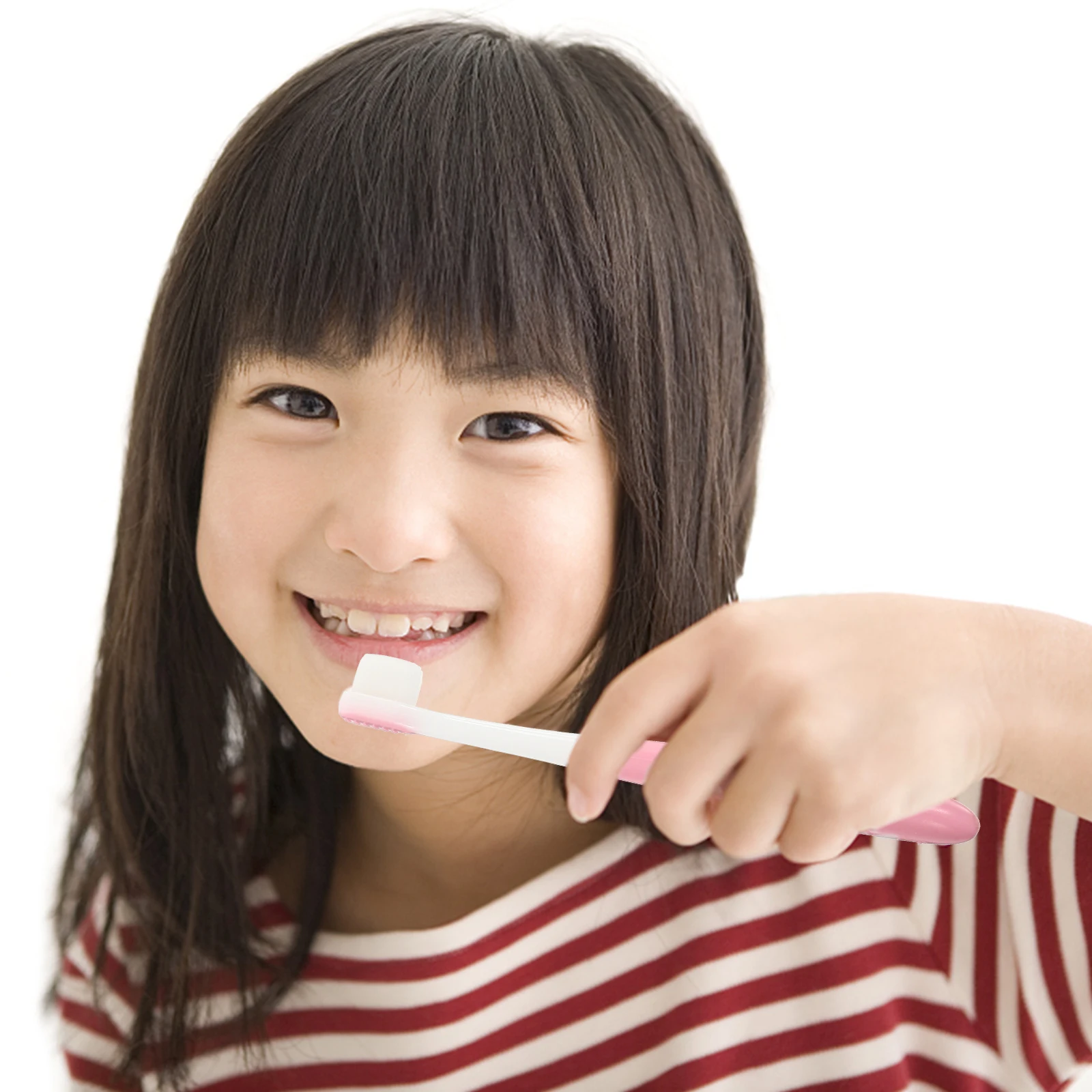 

1pc Children Tooth Brush Supple Bristle Manual Toothbrush For Kids Non-Slip Handle Oral Cleaning Tool With Storage Bucket