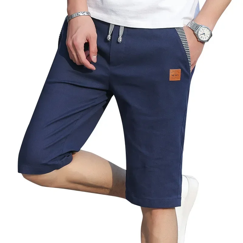 Beach Short Pants Male Bermudas Trend Breeches Casual Classic Brand Sport Shorts Man Summer Men's Casual Cotton Linen Shorts